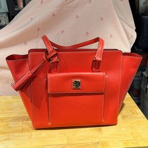 Elegant Red Dooney & Bourke Florentine Women's Tote Bag